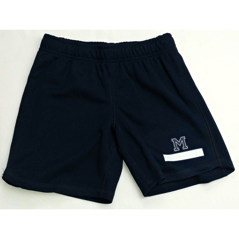 Lands End Mesh Shorts with Block M Extra Small (4-5) XS Navy Blue NEW